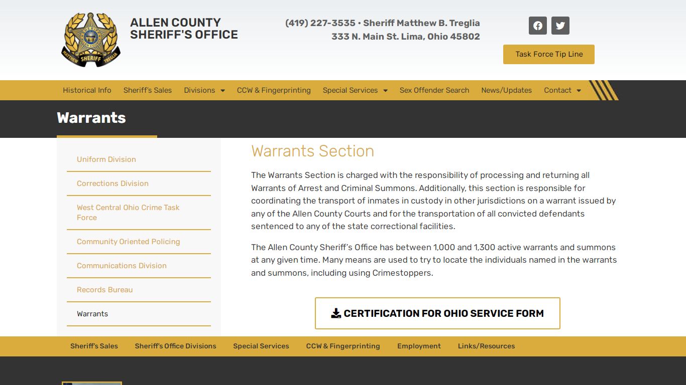 Warrants - Allen County Sheriff's Office