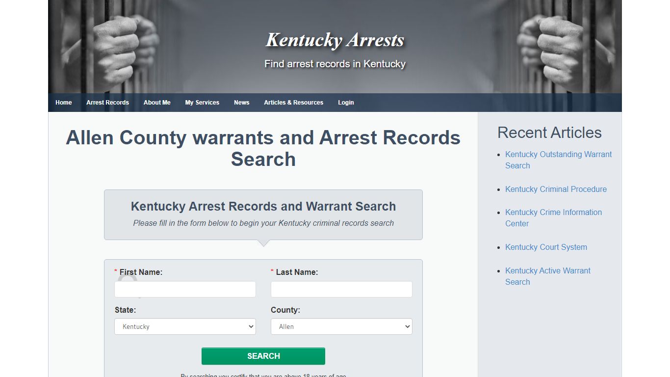 Allen County warrants and Arrest Records Search